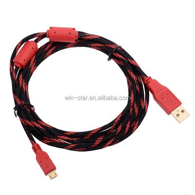 China New Selling 3M/10ft Charging and Game Gold Plated Micro USB Charging Cable for Sony Playstation 4 PS4 Controller for sale