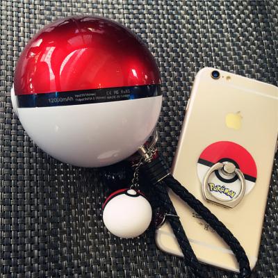 China 2016 Funny Pokemon Fashion Magic Power Bank Pokeball Toy Disappear Double Magic Ball USB 12000mAh Power Bank For Mobile Phones for sale