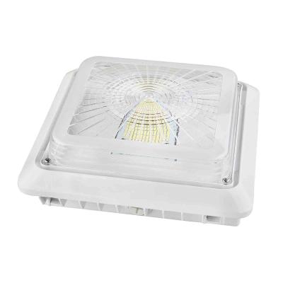 China Überdachungs-Lichter 40W 130LM/W 5200 Lumen-LED, quadratische Garagen-Überdachungs-Lichter zu verkaufen