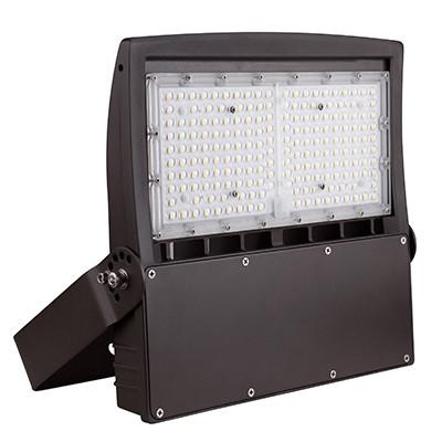 China IP65 120V 100W 13200lm LED Shoebox Light Brown Color for sale