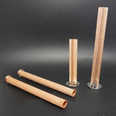 China Candle Making DIY Customized Clips 0.5x15 Making Wooden Wick Perfume Oil For Wooden Candle Wicks for sale