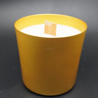 China Candle Making DIY Hot Sale Factory Direct Lighted Round Glass Jar Candle Machine Clips With Wooden Wick Wood Wicks for sale