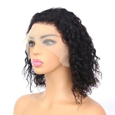 China Wholesale Full Lace Human Hair Bob Wigs Human Hair Lace Front Kinky Curly Wigs Short Pixie Cut Afro Hair For Women HD Color Lace Front Wig for sale