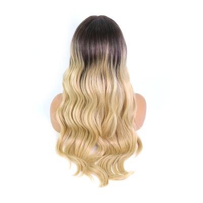 China Best Body Wave RC11 16# Synthetic Wig With Natural Heat Resistant Lace Front Body Wave Synthetic Hair Wig For Women for sale