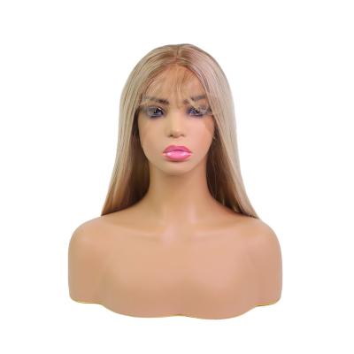 China RC17 86# 13*3 150 Density Straight Synthetic Lace Front Wig Female Straight High Temperature Resistant Fiber Wig for sale