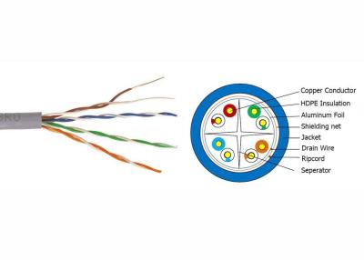 中国 耐久の銅LSZH Cat6ケーブル、4 -組のSoild 23 AWG猫6 SFTPケーブル 販売のため