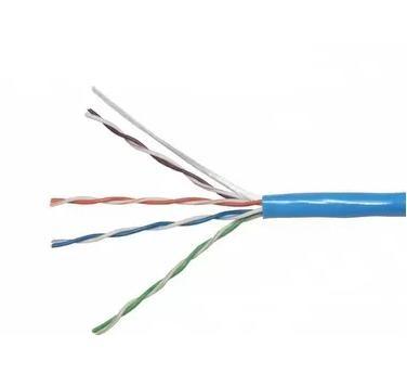 Cina Cable Lan in rame Blue Jacket 4 coppie UTP Cat6 Internet Ethernet Network Cables in vendita