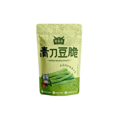 China Natural low price healthy snacks mix green bean vegetable chips stringless green bean for sale