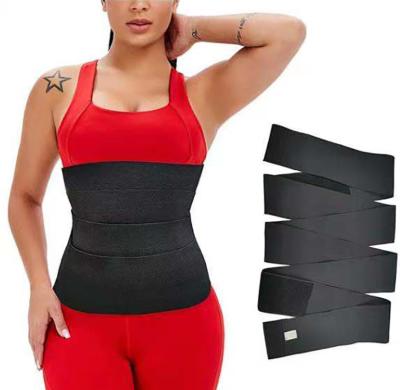 China Dropshipping Breathable Waist Trainer Tummy Wrap Belly Sweated Slimming Wrap Elastic Bodyshaper Belt Bandage Dolly Stomach Shapewear for sale