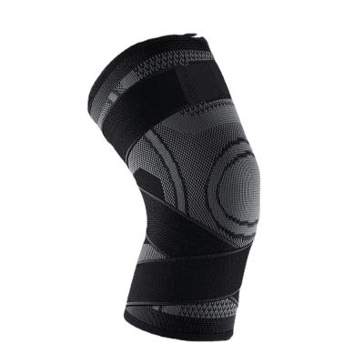 China High Quality Eco-friendly Silicone Knee Pad With Spring Side Stabilizer For Sports, Knee Pain Relief for sale