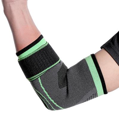 China Adjustable Elasticity Lower Price Breathable Sport Brace Pads Adjustable Guard Support Neoprene Elbow Strap Compression Sleeves Gym Protective Gear for sale