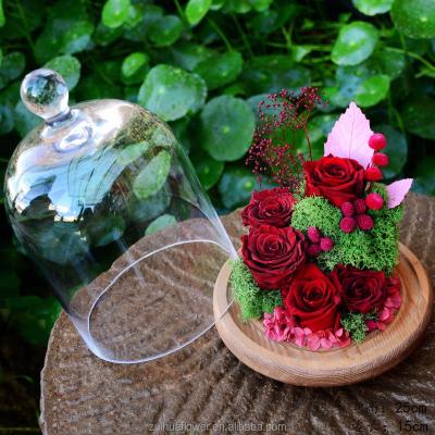 China Wedding& Decoration/celebration/party/gifts domestic wholesale price worldwide preserved roses in glass domes eternal roses durable shipping for sale