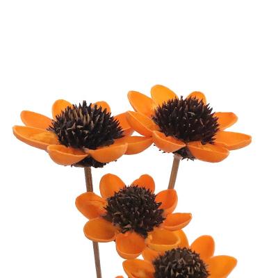 China Nature Factory New Arrival Dried Flower Handmade Artificial Sunflowers For Home Decoration Happy Flowers for sale