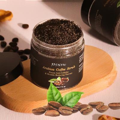 China Exfoliator Private Label Beauty Vegan Organic Facial Bath Skin Care Sugar Bodyscrub Exfoliating Arabica Coffee Deep Cleansing Salt Scrub for sale