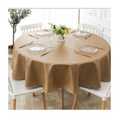 China Modern Factory Sale Various Block Printed Waterproof Scald And Oil Proof No Washing Polyester Table Cover Table Cloth for sale