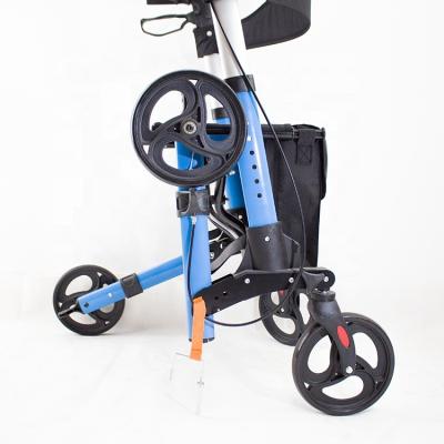 China Elderly / Disable Four Wheel Walkers / Patient Light Mobility Rollator With Seat for sale