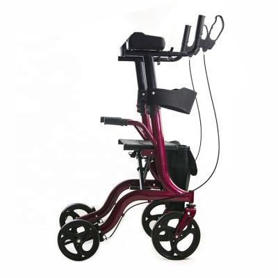 China Aluminum Stand Upright Rollator Walker With Seat Amazon For People Tall Walker for sale