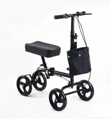 China Folding Type Height Activities Walking Walker Outdoor/Indoor Adjustable Lightweight Aluminum Door Knee Assist Elderly Disabled Medical Walker for sale