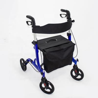 China 2020 New Style Aluminum Medical Lightweight Pricare Rollator Foldable Portable Walkers With Seat for sale