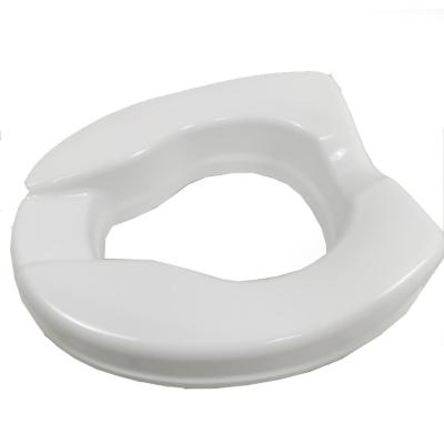 China Derachable Home Care Tool Free Installation Senior Disable Soft Padded PU Lifted Toilet Seat With Lock for sale