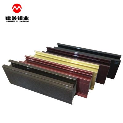 China door & Window Champagne Electrophoresis Aluminum Extrusion Profiles for sale