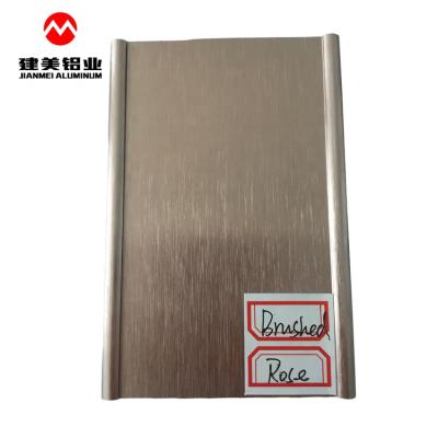 China door & Window 6000 Series Anodized Brush Finish Aluminum Profile for sale