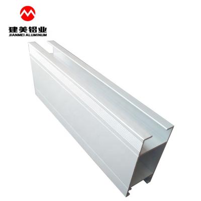 China door & Aluminum window Fengmei profile with sliding track for windows anodized champagne and silver sandblasted aluminio perfiles Chile for sale