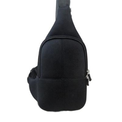 China New Arrival Waterproof Hot Sale Neoprene Black Color Sling Bag With Pockets For Phone for sale