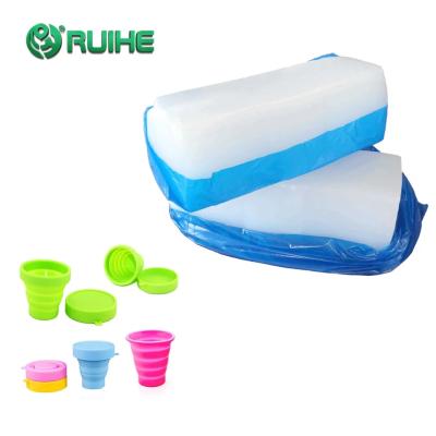 China Translucent 20-80 Shore A Good Processing Progress Heat Resistance Solid silicone rubber Te koop