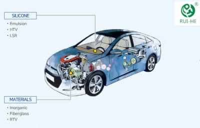 China Automotive High Temp Silicone Rubber 250 ℃ - 350 ℃ 12 Months Shelf Life for sale