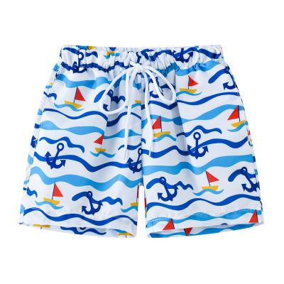 China 2022 new arrival multi color sublimation printing cardboard boy bath QUICK DRY shorts kids bath trunks children for sale