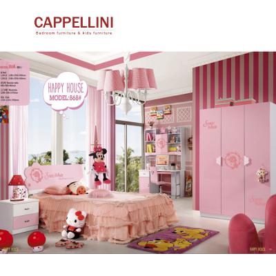 China Modern Hot Sale Princess Kids Bedroom Children Furniture Sets Girl Bed for sale