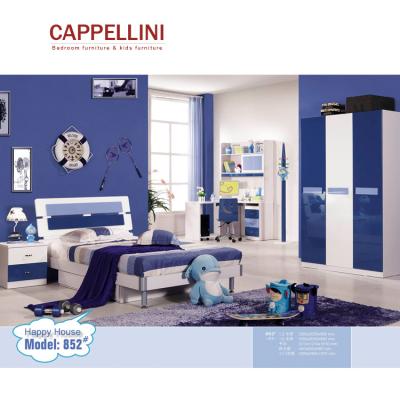 China Modern Custom Design Unique Kids Bedrooms Dark Blue Bedroom Furniture For Boy for sale