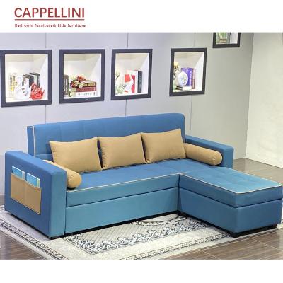 China (Size) Fabric Sofa Bed Leisure Furniture For Adjustable Couch With Bed Living Room Sofa Set for sale