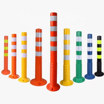 China Road Equipments 75cm Traffic Column Traffic Signal Lights Reflective Warning Post For Road Safety for sale