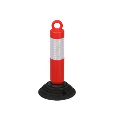 China High Quality Road Safety Flexible PE Flexible Road Equipments 50cm Posts With Polymer Base for sale