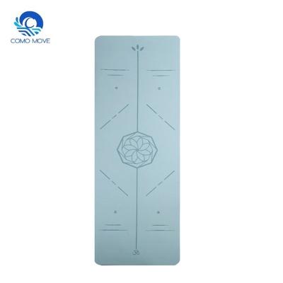 China Eco-Friendly Home Eco-friendly Anti-slip Fitness Workout Workout Double Layer Tape Yoga Mat for sale