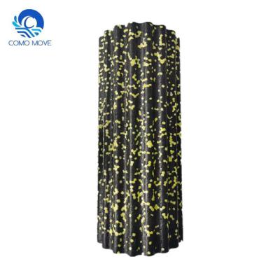 China Relax Muscle Hollow PPE Foam Roller Yoga Column For Yoga And Pilates Grooved Style Muscle Relax for sale