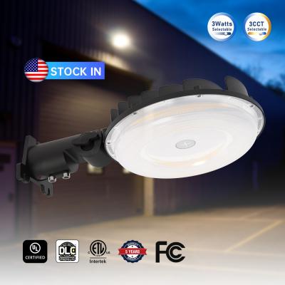 China ETL UL Large Dusk To Dawn LED Barn Light With Photocell 60w 80w 100w 3Power And 3CCT Adjustable for sale