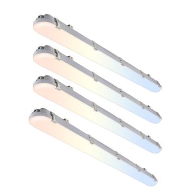 China IP66 ETL FCC 15W-100W Vapor Triproof Light Led Flat Tri-Proof Batten Para Armazém Fábrica de Resíduos Alimentar à venda