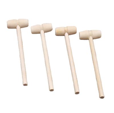 China Small And Exquisite Mini Wooden Mallet Hammer Wooden From Europe Crafts Harden Tools Crab Smith Chasing Hammer For Chocolate for sale