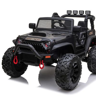 China Ride On Toy Electric 2 Seat Kids Riding Off-Road Drive 4 Wheel 4 Wheel Electric Toy Electronic Remote Control Car for sale