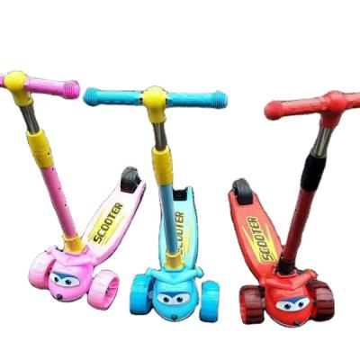 China Plastic Children's Scooter Three-in-One Foldable Kick Scooter With Music For 2-6 Years Old for sale