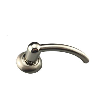 China Modern Zinc Alloy Square Door Handle Lever Lock Door Handle Set for sale