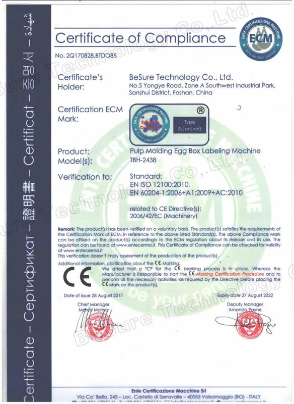 CE - Foshan Besure Technology Co., Ltd.