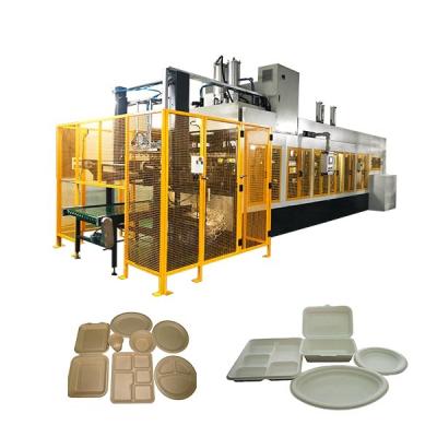 China Hotels BSI Paper Pulp Molding Bagasse Pulp / Wood / Bamboo Pulp Tableware Pulp Production Line for sale