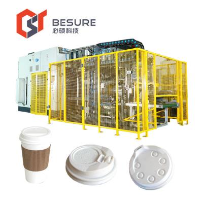 China Hotels Bst TL200 High Capacity Best Quality Fully Automatic Disposable Paper Cup Lid Making Machine for sale