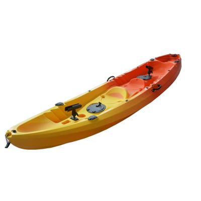 China With new designed paddle 2 person sit on plastic single fishing kayak, pesca kayak for sale