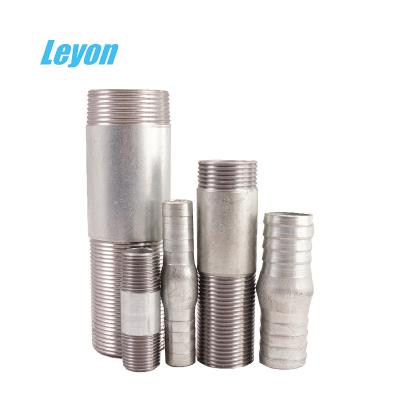 China Suitable for pipe lines connect water Bspt Sch40 carbon steel adapter /pipe nipples g i hydraulic pipe nipple for sale