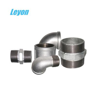 China Suitable for pipe lines connect black water gf malleable iron fittings dimensions malleable iron fittings dimensions for sale